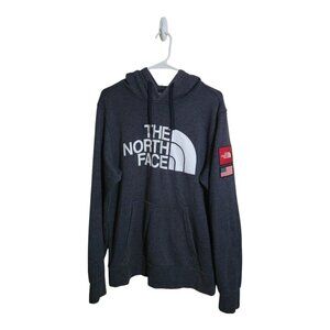 North Face Hoodie Men M Gray Americana Logo Gorpcore Camping A3WUH